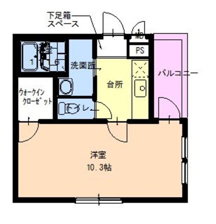 立花駅 徒歩5分 2階の物件間取画像